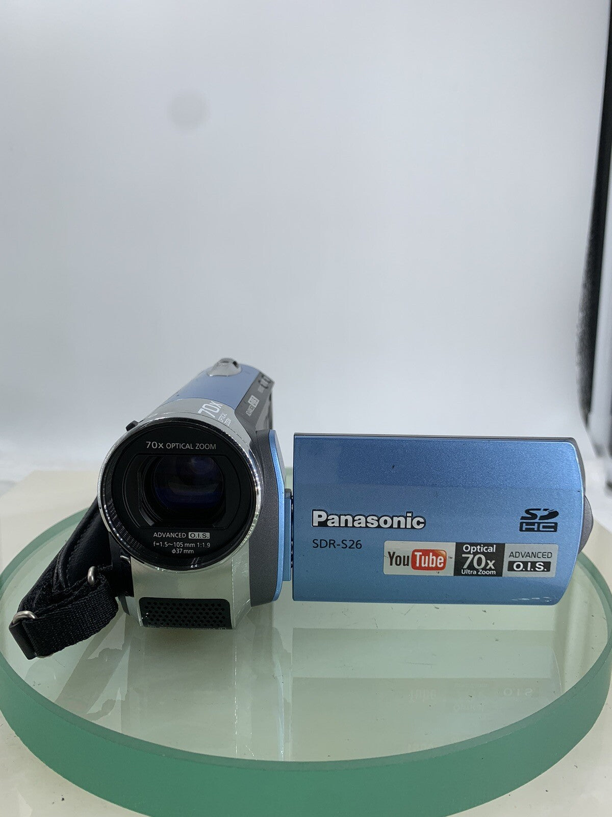 PANASONIC SDR-S26 SD DIGITAL VIDEO CAMERA RECORDER BLUE + CHARGER TESTED - 4901