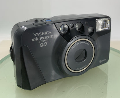 Yashica Microtec Zoom 90 35mm FILM POINT AND SHOOT CAMERA BLACK TESTED - 2450