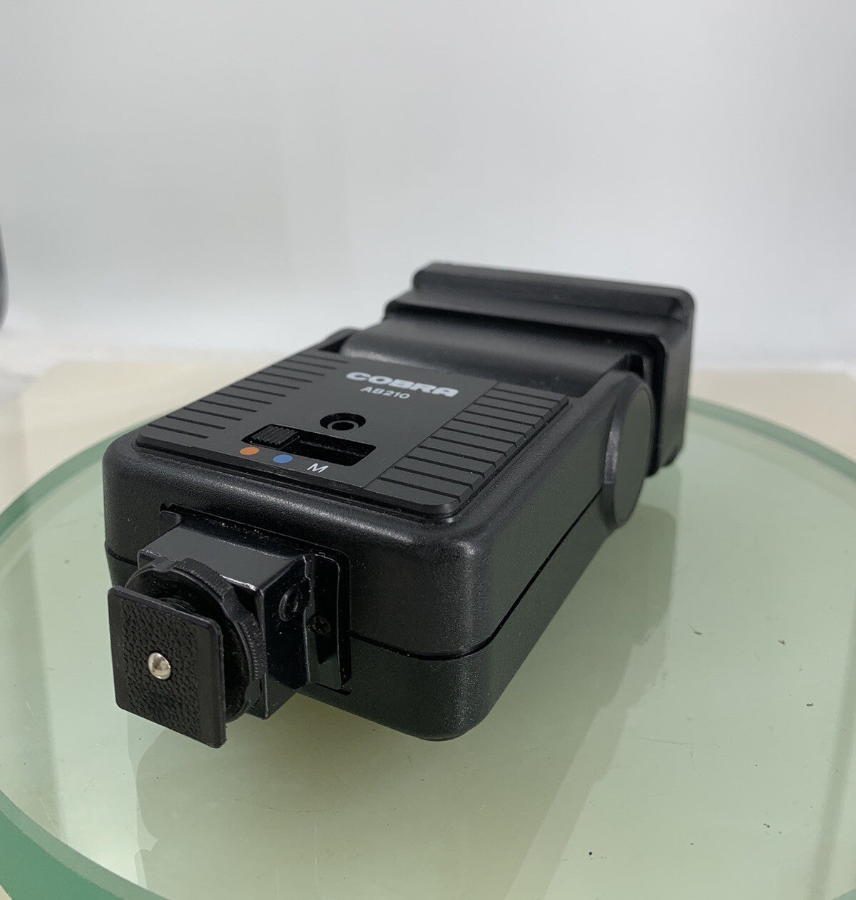 Cobra AB 210 Flash Gun For 35mm Film Camera Vintage BLACK - TESTED - 3842
