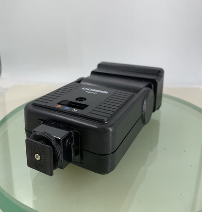 Cobra AB 210 Flash Gun For 35mm Film Camera Vintage BLACK - TESTED - 3842