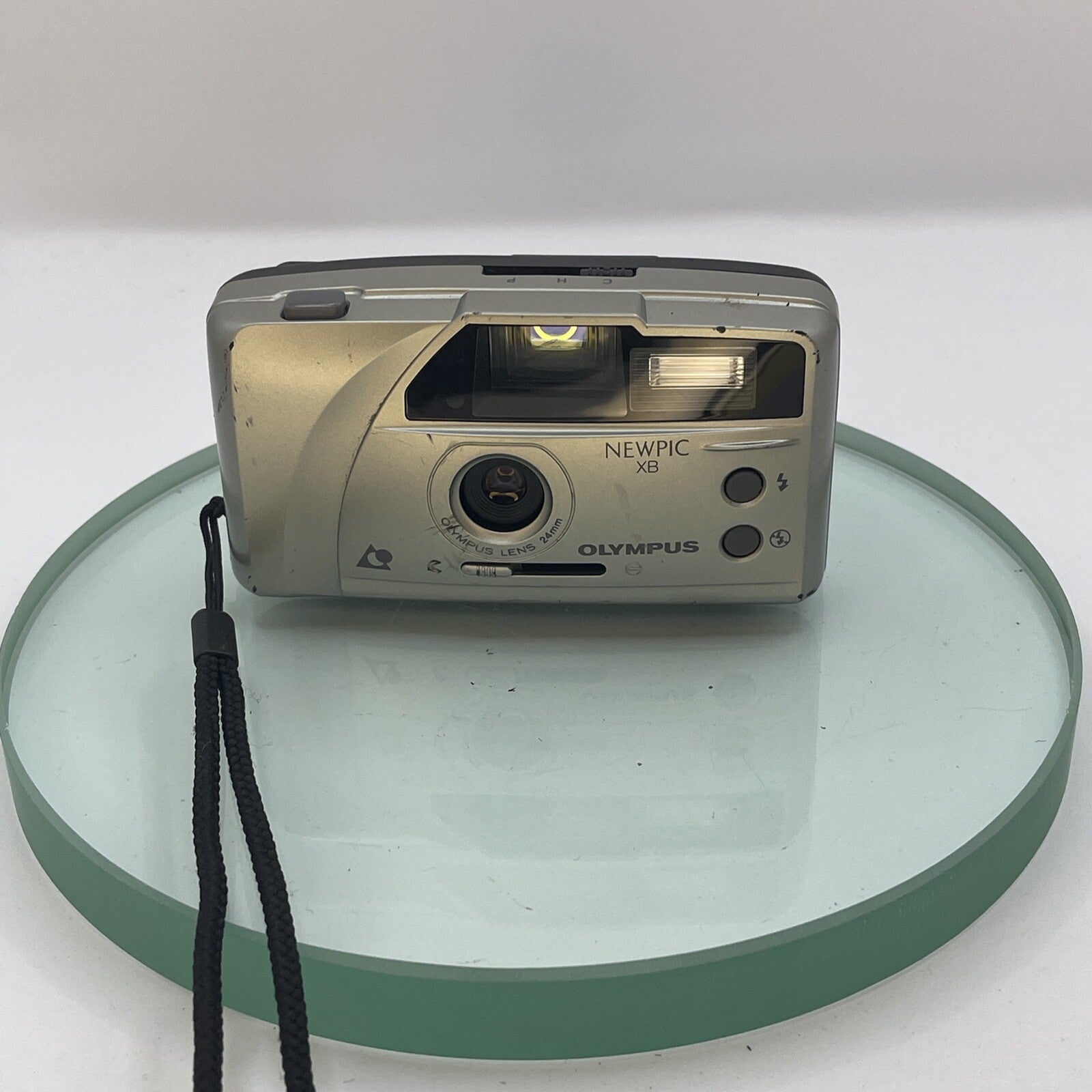 Vintage Olympus NEWPIC XB AF Film Camera with strap -Silver, TESTED # 8731