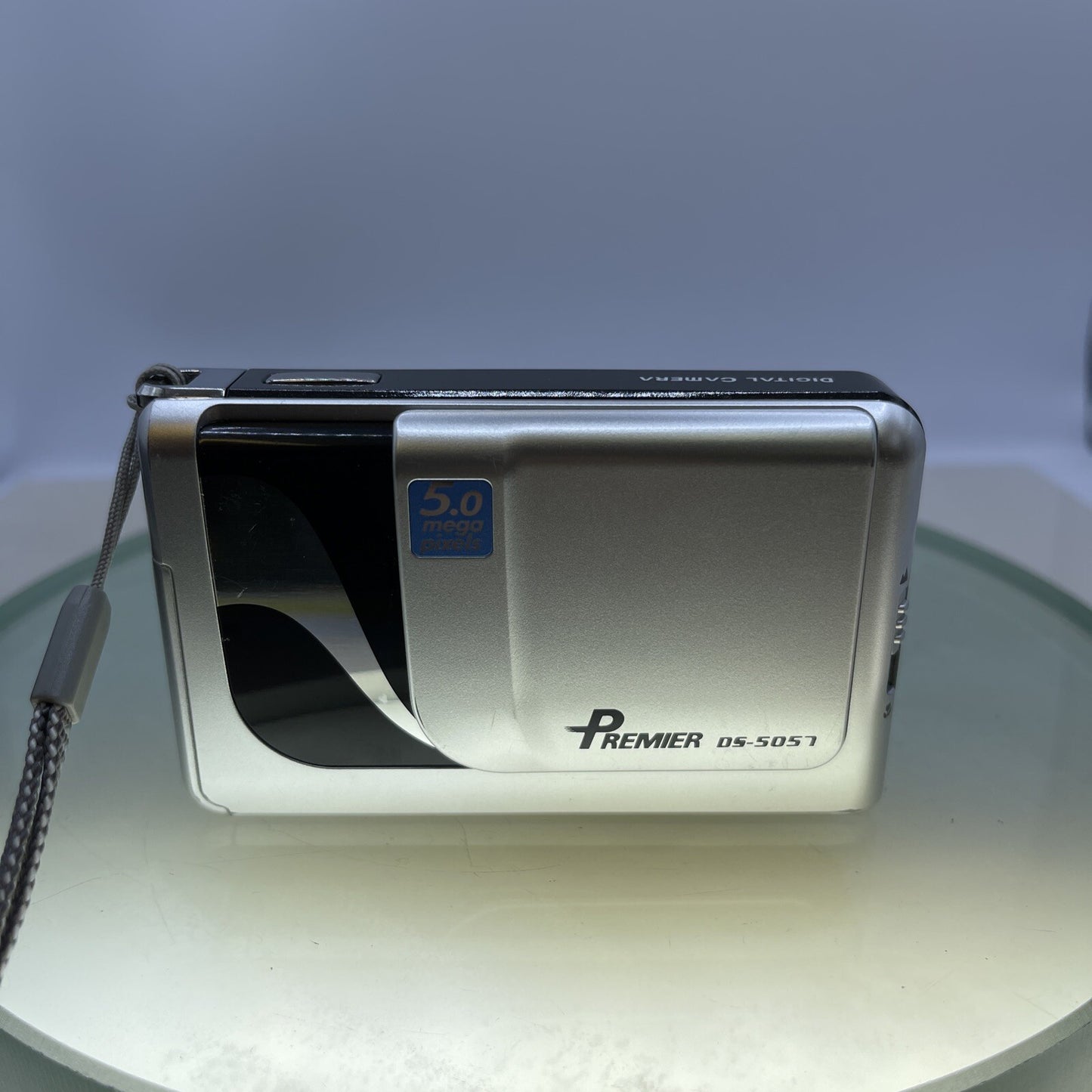Premier DS-5057 5.0MP Compact Digital Camera Silver Tested Cased #342
