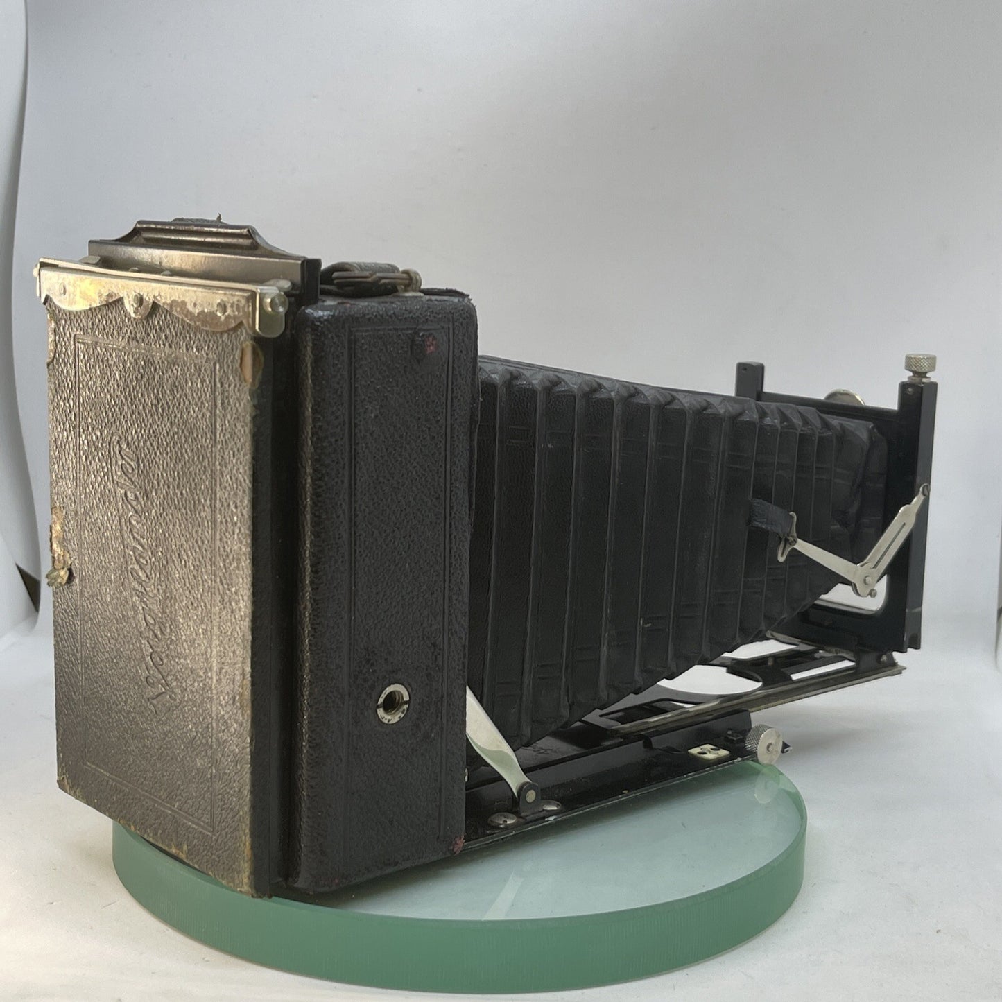 Antique Vintage Voigtlander Bergheil Folding Camera10x15 cm Double Extension 3717