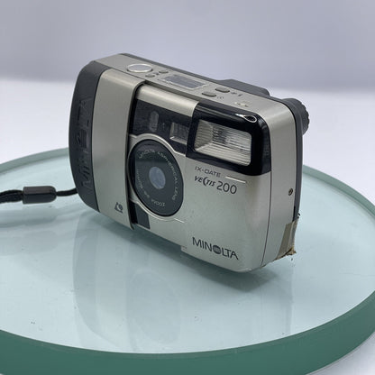 MINOLTA VECTIS 200 IX DATE CAMERA Vintage Film Camera 25mm-50mm & Case Tested7022