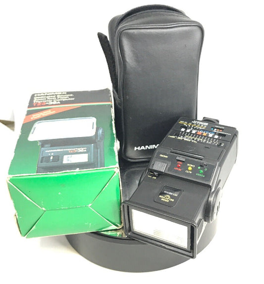 Vintage Hanimex TZ3*36A Flash Gun with all original Case and box #4750