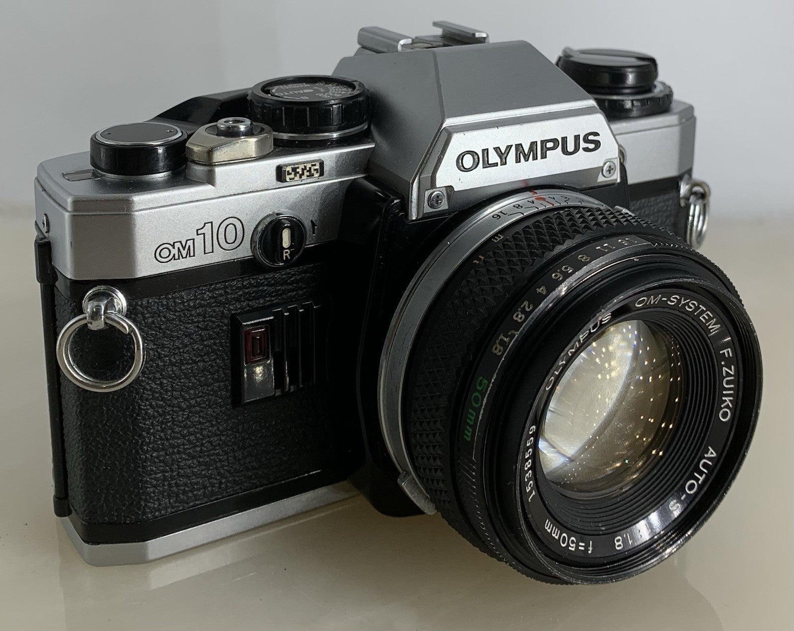 {SERVICED} Olympus OM10 35mm Film SLR Manual Camera + Olympus 50mm f/1:1.8 #1330