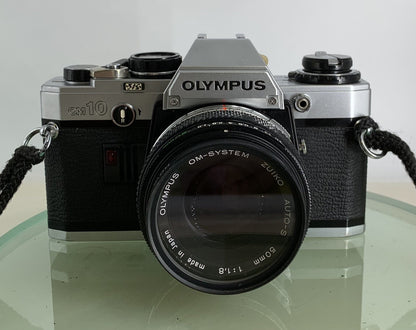 Olympus OM10 35mm Film SLR Manual Camera +Olympus 50/1.8 MC Zuiko Lens TESTED1851