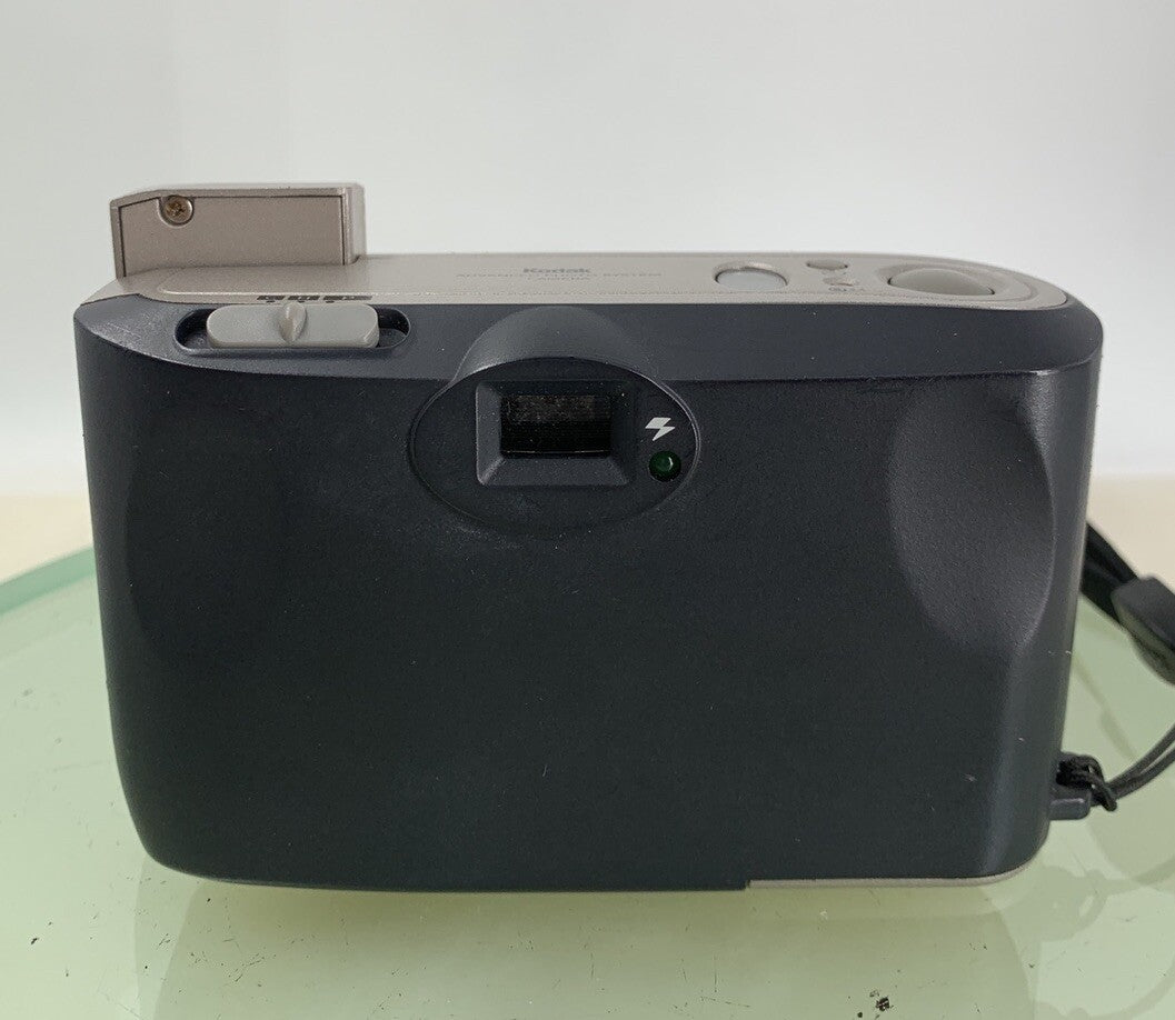 KODAK ADVANTIX F350 GREY COMPACT FILM CAMERA - WITH COVER - TESTED - 2245