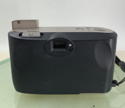 KODAK ADVANTIX F350 GREY COMPACT FILM CAMERA - WITH COVER - TESTED - 2245