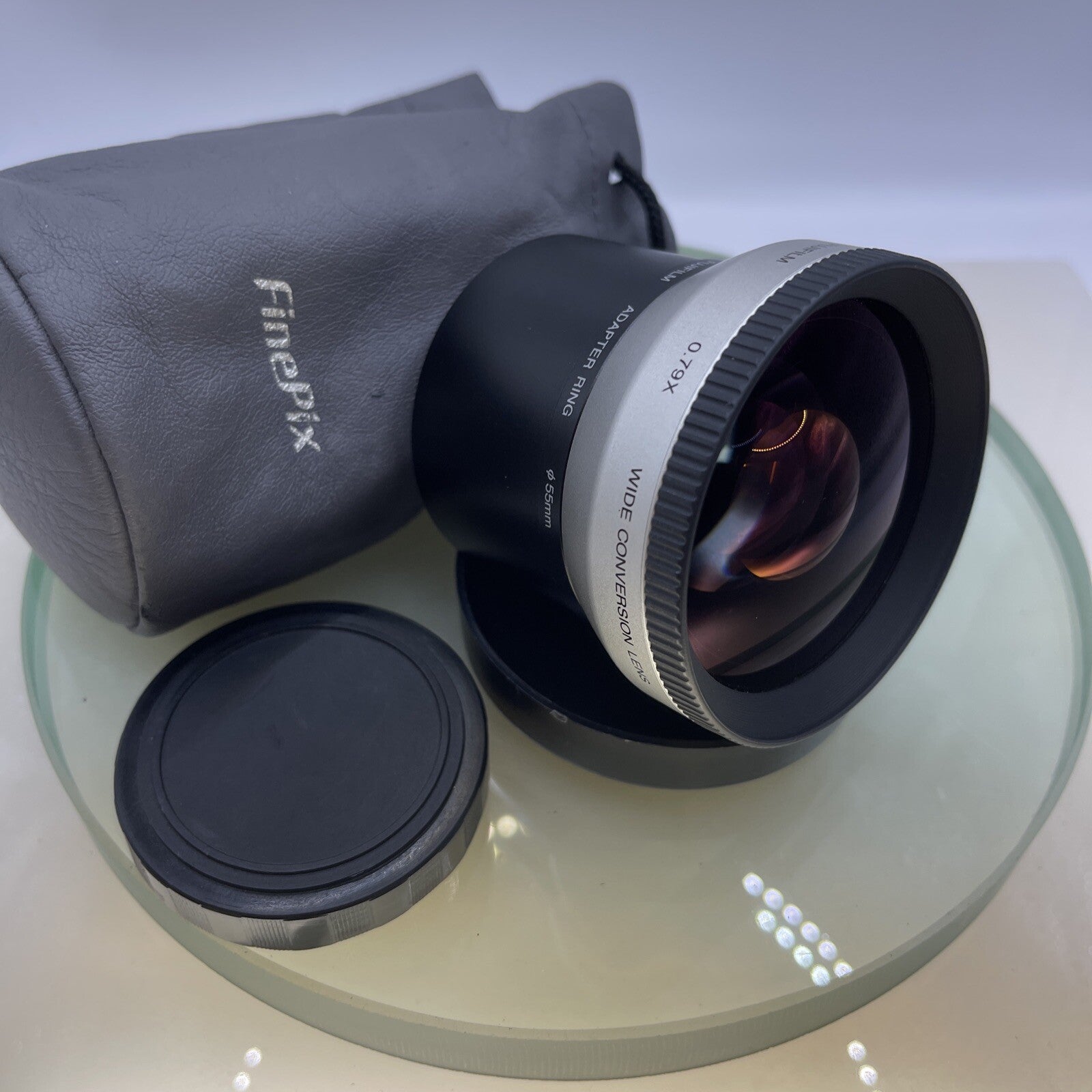 Fujifilm FinePix 0.79x Wide Conversion Lens+Fujifilm Adapter Ring 55mm EXC++5841