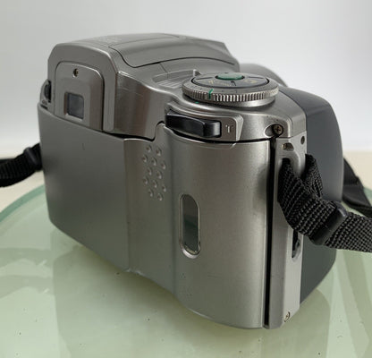 OLYMPUS IS 300 POINT AND SHOOT FILM CAMERA SILVER+BAG 28-110 LENS TESTED - 4166