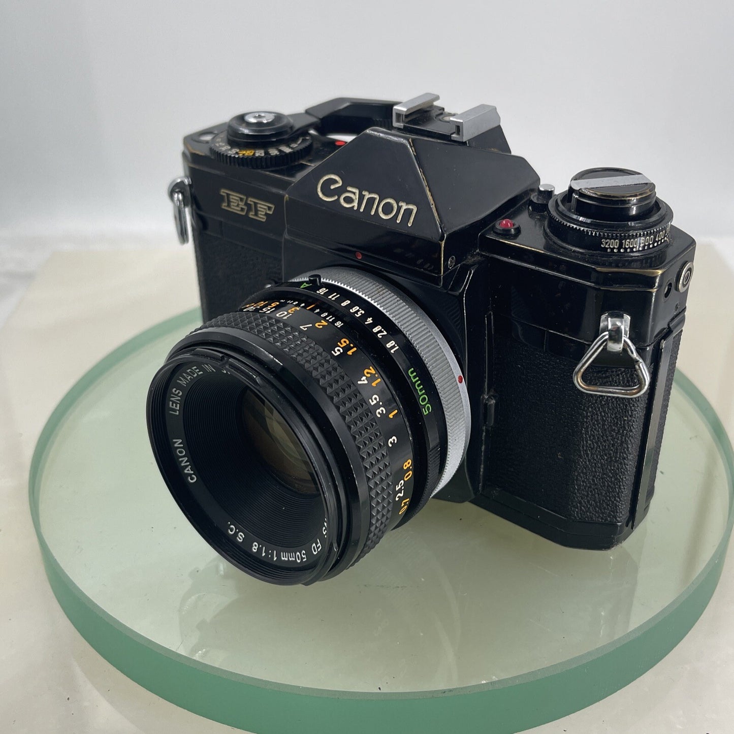 Canon EF SLR Film Camera with 50mm f1.8 lens S.C TESTED WORKS AS IT SHOULD  #4723