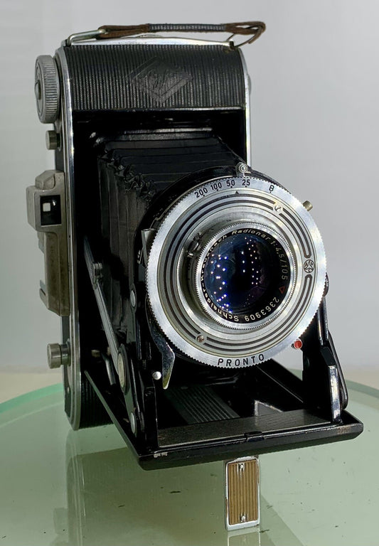 VINTAGEAgfa Billy Record Folding Camera+Lens Schneider-Kreuznach Radionar4.5/1050