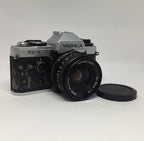 YASHICA FX-D QUARTZ 35mm FILM SLR CAMERA WITH YASHICA 50mm F/1.9 ML Lens 120