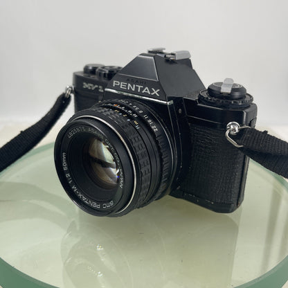Pentax MV 1 35mm SLR Camera, with 50mm f/2 Prime Lens, Strap TESTED  #6062