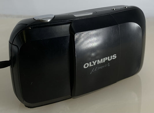 Olympus MJU-1 Compact Camera Analog AF Lens 35mm 1:3.5 Point & Shoot TESTED #8460