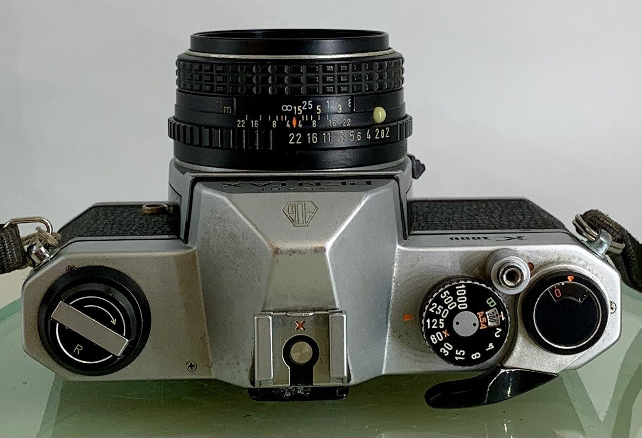 Pentax K1000 35mm SLR Film Camera+SMC Pentax-M 50mm F2 Lens TESTED METER WORK1607