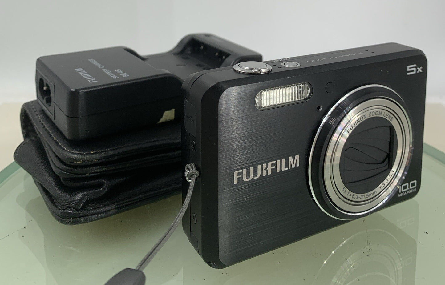 Fujifilm DIGITAL CAMERA FinePix J100 10.0MP BLACK+CHARGER+COVER TESTED - 3530
