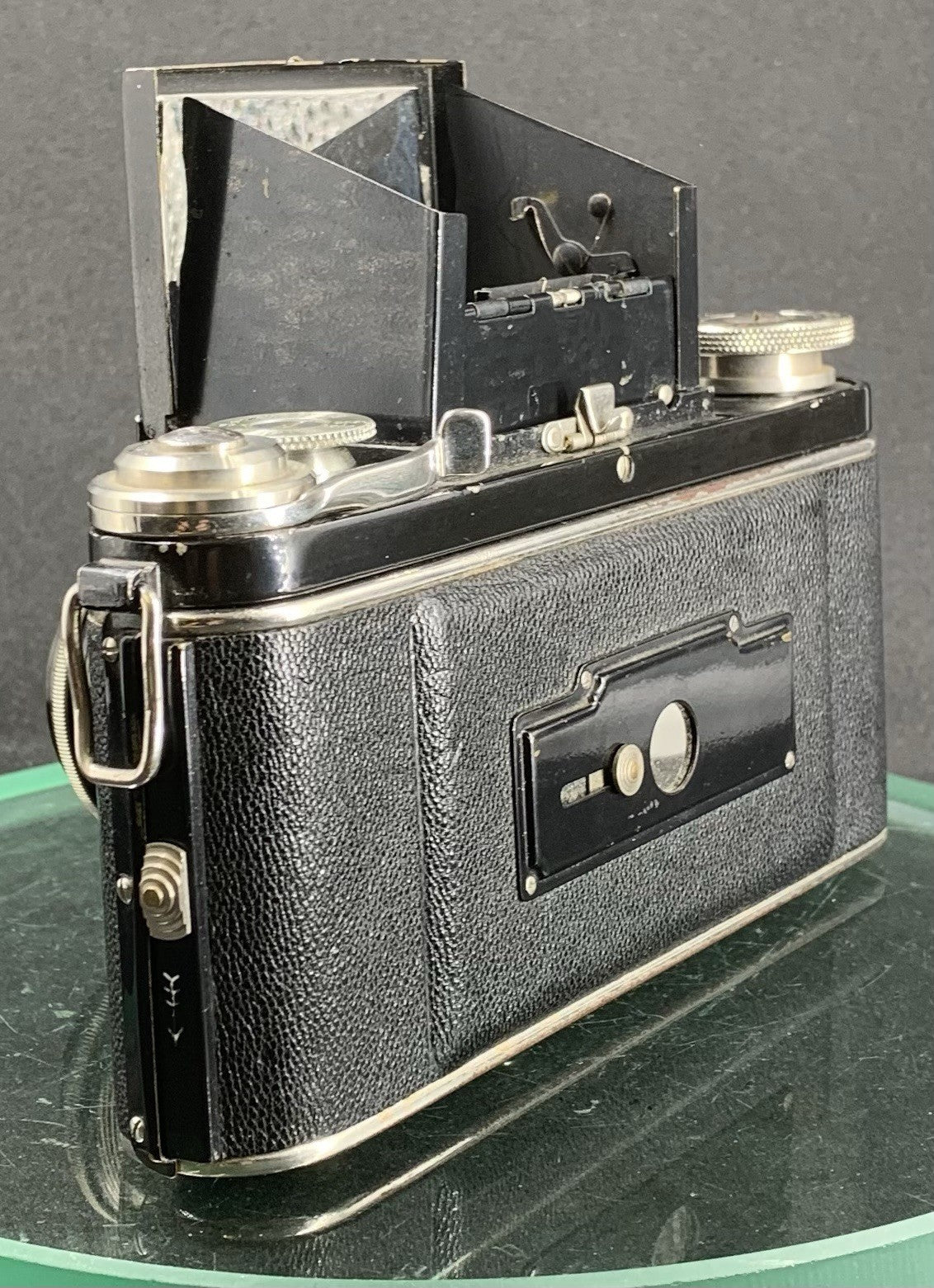 Ihagee Exakta B Type 2.2 Black Moon Sun Logo Camera Zeiss Tessar 3.5/7.5cm#1405