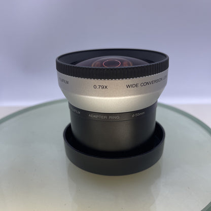 Fujifilm FinePix 0.79x Wide Conversion Lens+Fujifilm Adapter Ring 55mm EXC++5846
