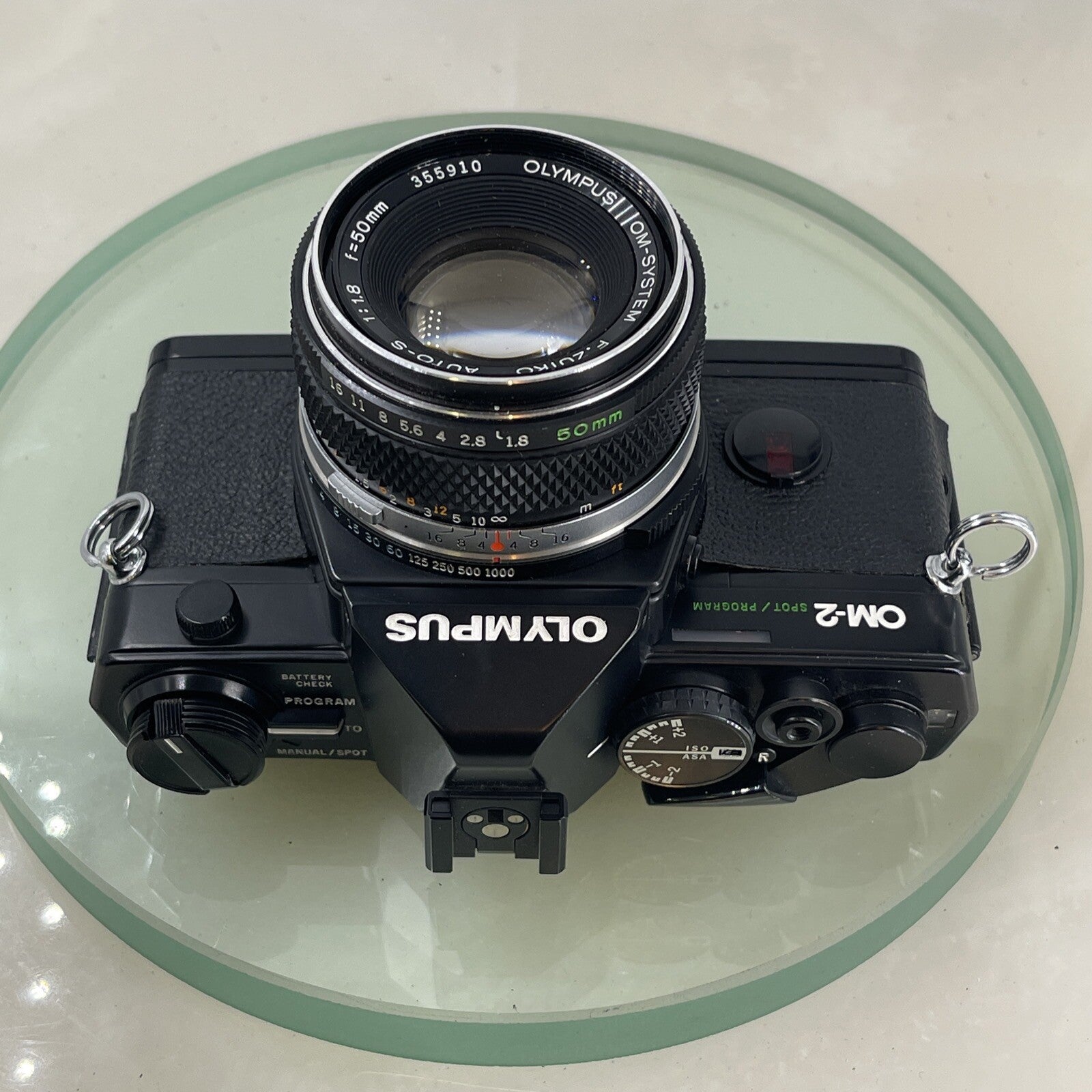 Olympus OM-2 Spot / Program SLR Camera+Olympus Zuiko  50mm f1.8 SilverTESTED 5157