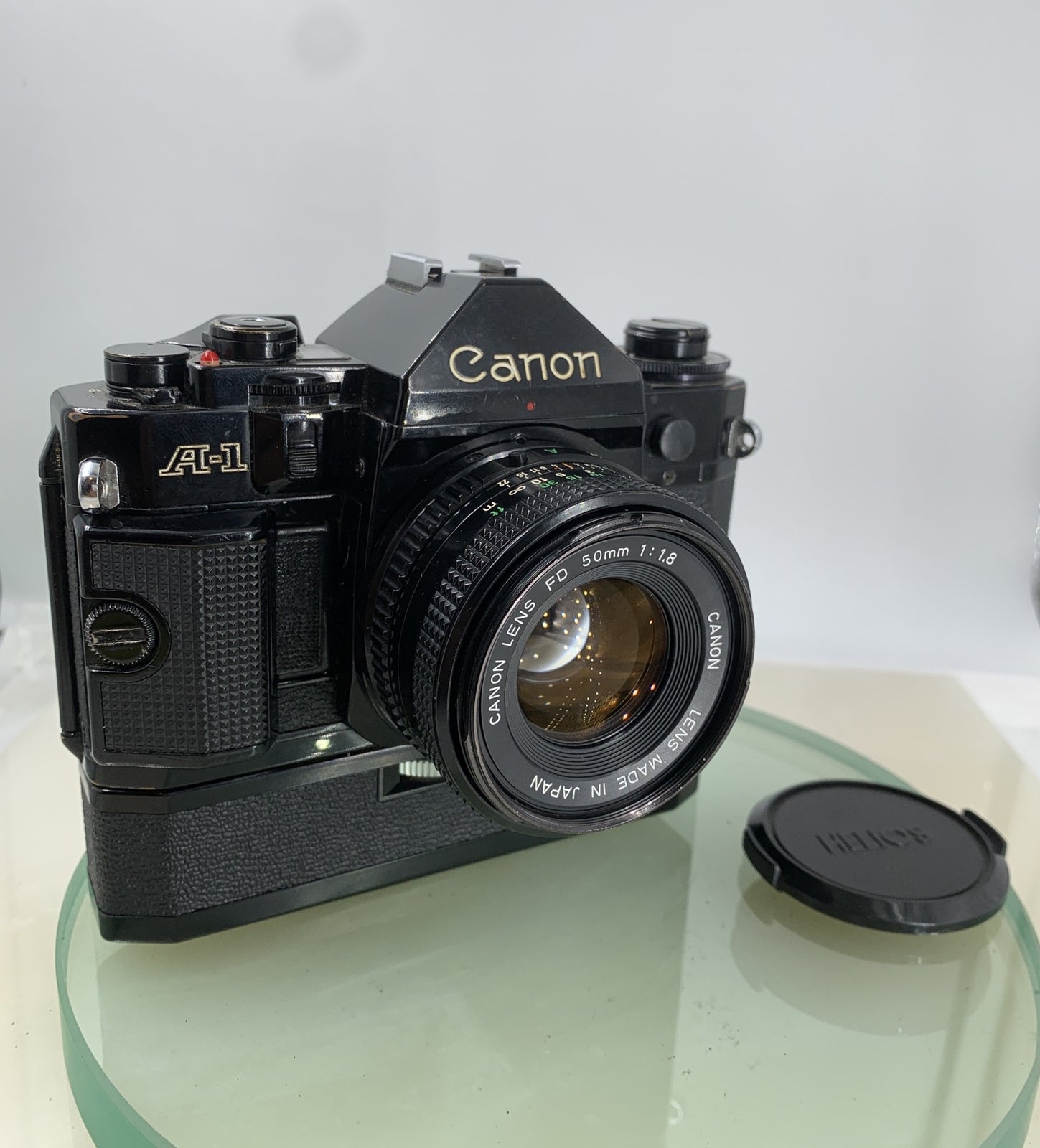 BEAUTIFUL Canon A-1 35mm SLR Camera Body+ FD 50mm f/1.8 FULLY WORKING #8120