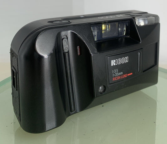 Ricoh AF100D 35mm Point and Shoot FILM COMPACT CAMERA BLACK TESTED - 7310