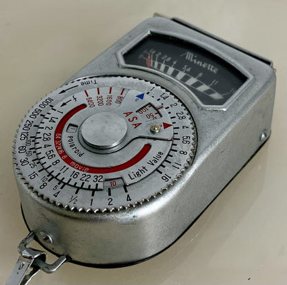 Minette Type IX Electric Exposure Meter + Case + Good Condition - 5451