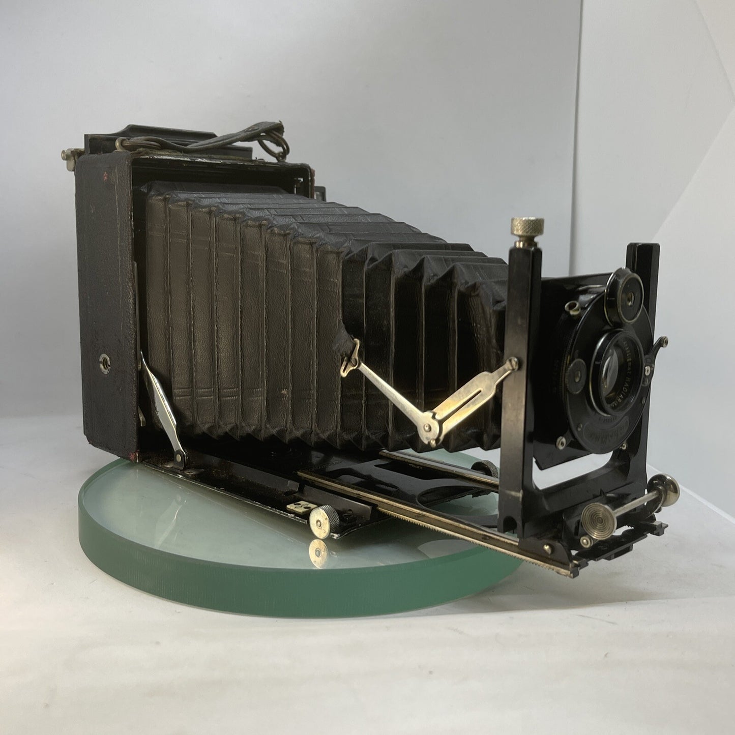 Antique Vintage Voigtlander Bergheil Folding Camera10x15 cm Double Extension 3712