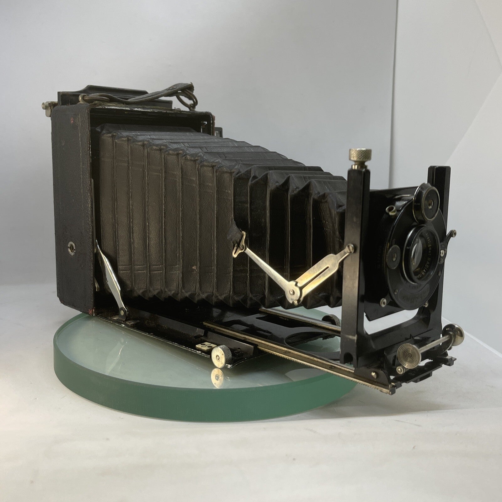 Antique Vintage Voigtlander Bergheil Folding Camera10x15 cm Double Extension 3712