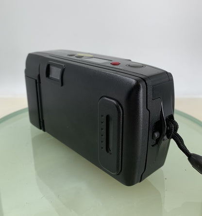 Olympus AF-1 TWIN BLACK POINT AND SHOOT FILM CAMERA 35MM 70MM LENS TESTED - 8342