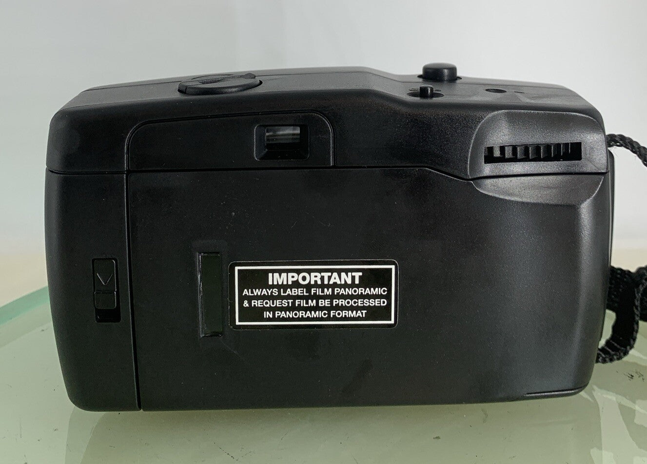 Panorama Wide Pic 35mm Film Point and Shoot FILM Camera BLACK TESTED - 8455