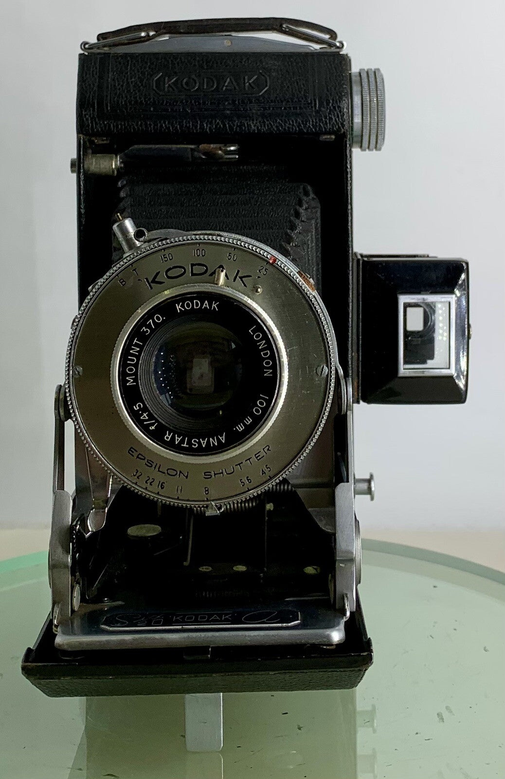 VINTAGE KODAK LONDON 100mm ANASTAR f/4.5 MOUNT 370 SIX 20 KODAK a FOLDING CAMERA1