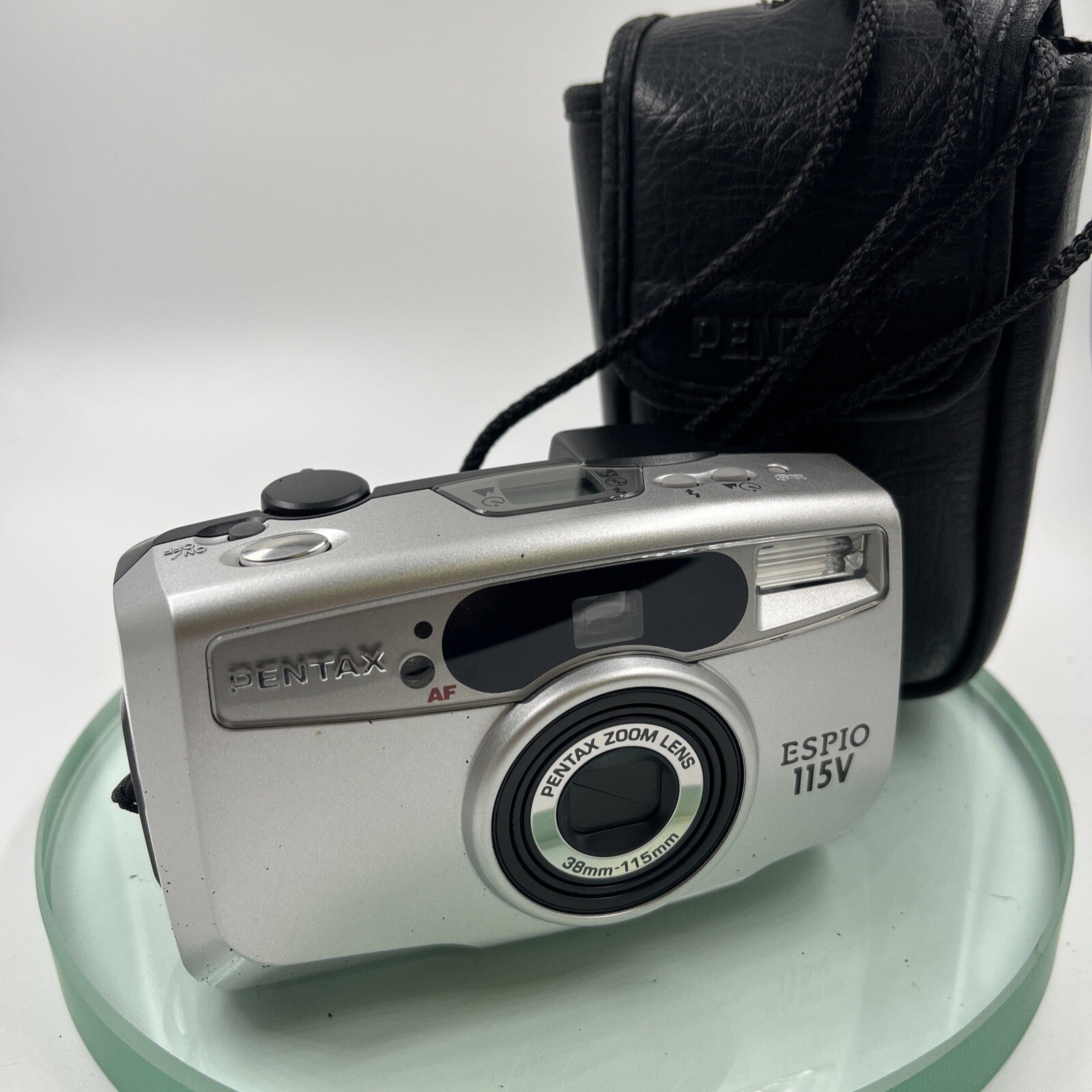 PENTAX ESPIO 115V 38-115 LENS 35mm COMPACT FILM CAMERA + CASE ,TESTED, VGC #9380
