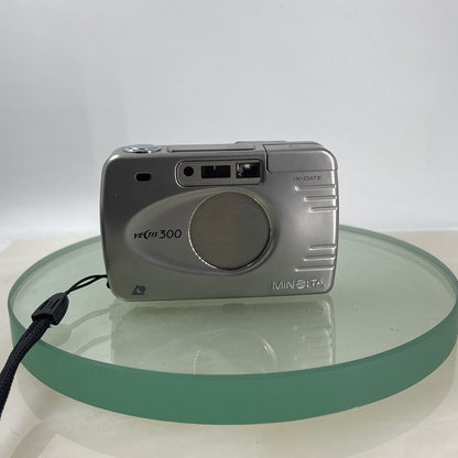 Rare Minolta Vectis 300, Stainless Steel APS Film Camera Case Tested #3741
