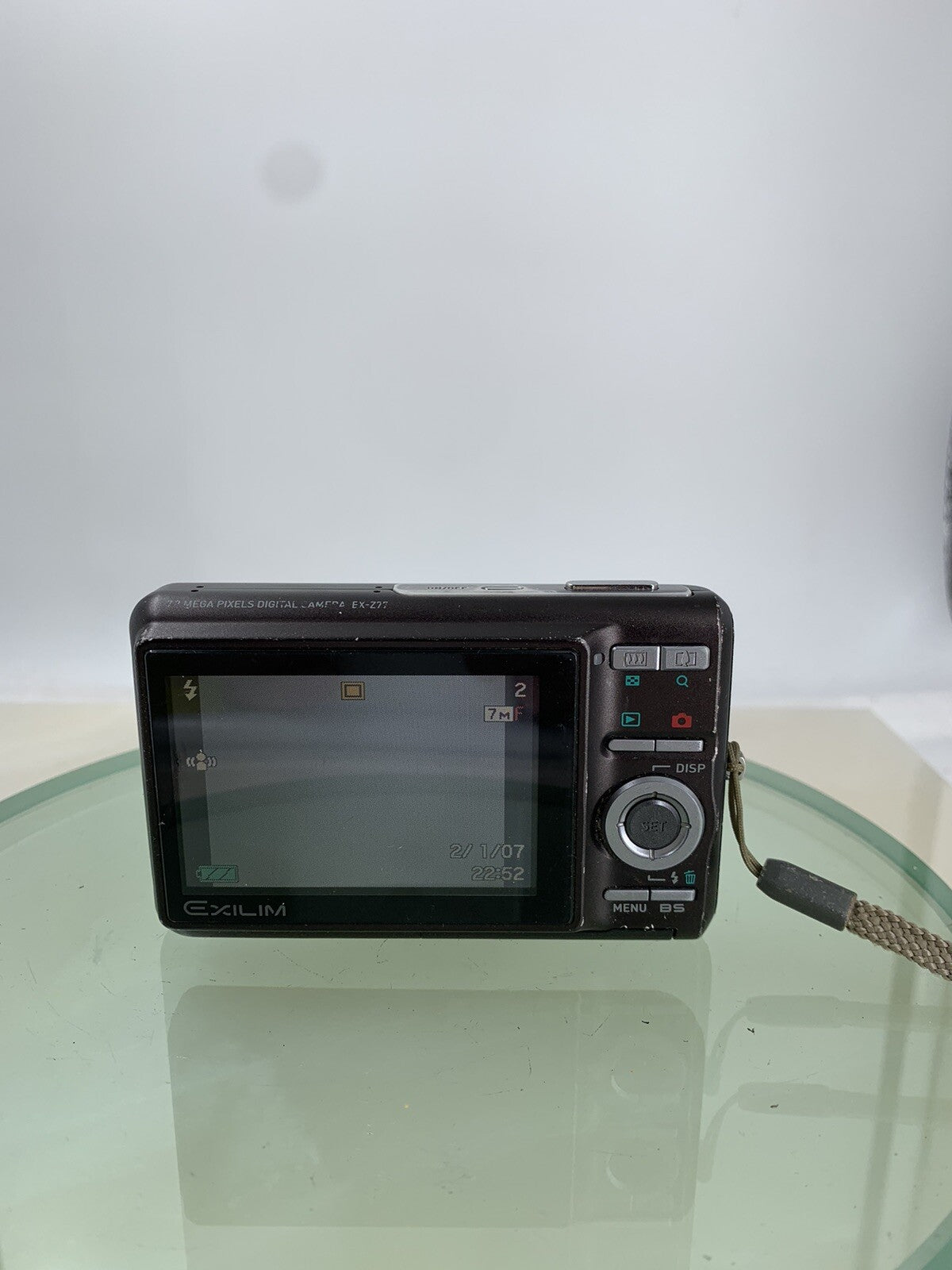 Casio Exilim EX-Z77 COMPACT DIGITAL CAMERA BROWN + CHARGER TESTED - 5814