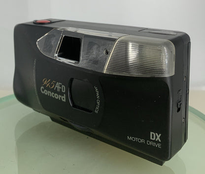 Concord 945 DX MOTOR DRIVE BLACK POINT AND SHOOT FILM CAMERA TESTED - 5222