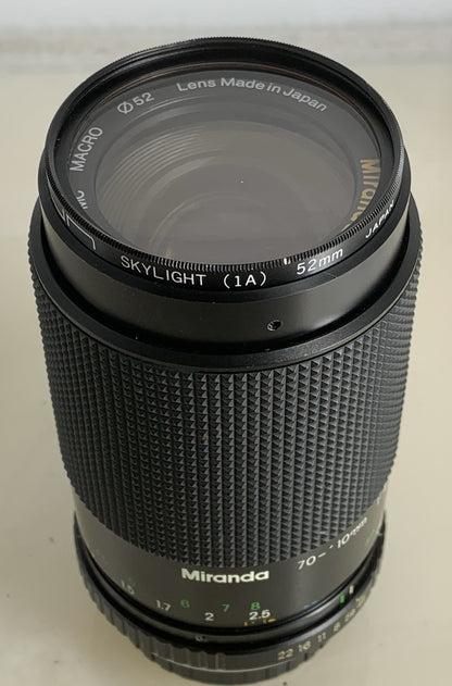 Miranda 70-210mm 1:4.5-5.6 MC Macro Canon Camera Lens Made In Japan TESTED#1245