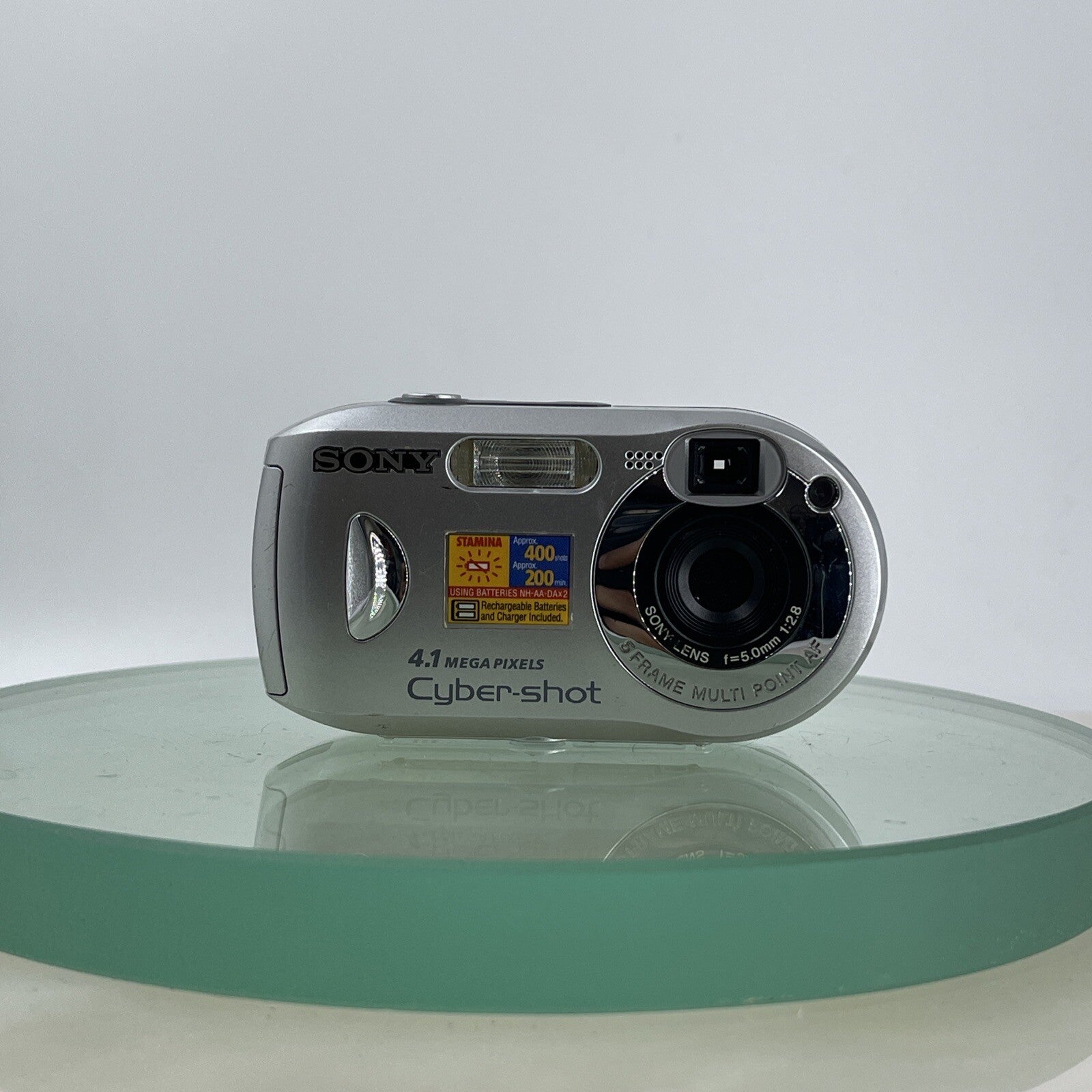Sony Digital Camera Cybershot DSC-P43 4.1Megapixels Silver Tested #8381