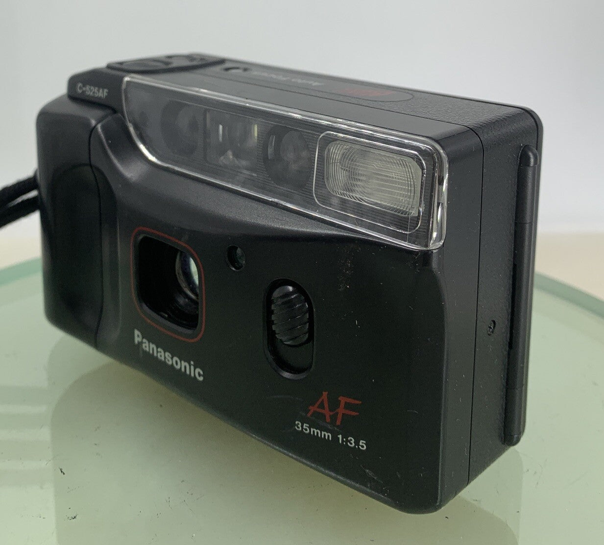 Panasonic C-525AF 35mm Film Point and Shoot Camera Black Tested - 3192