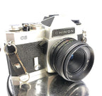 CHINON CS 35mm SLR FILM CAMERA WITH 2 Lenses 50mm,135mm+Bag+Manual#BB61