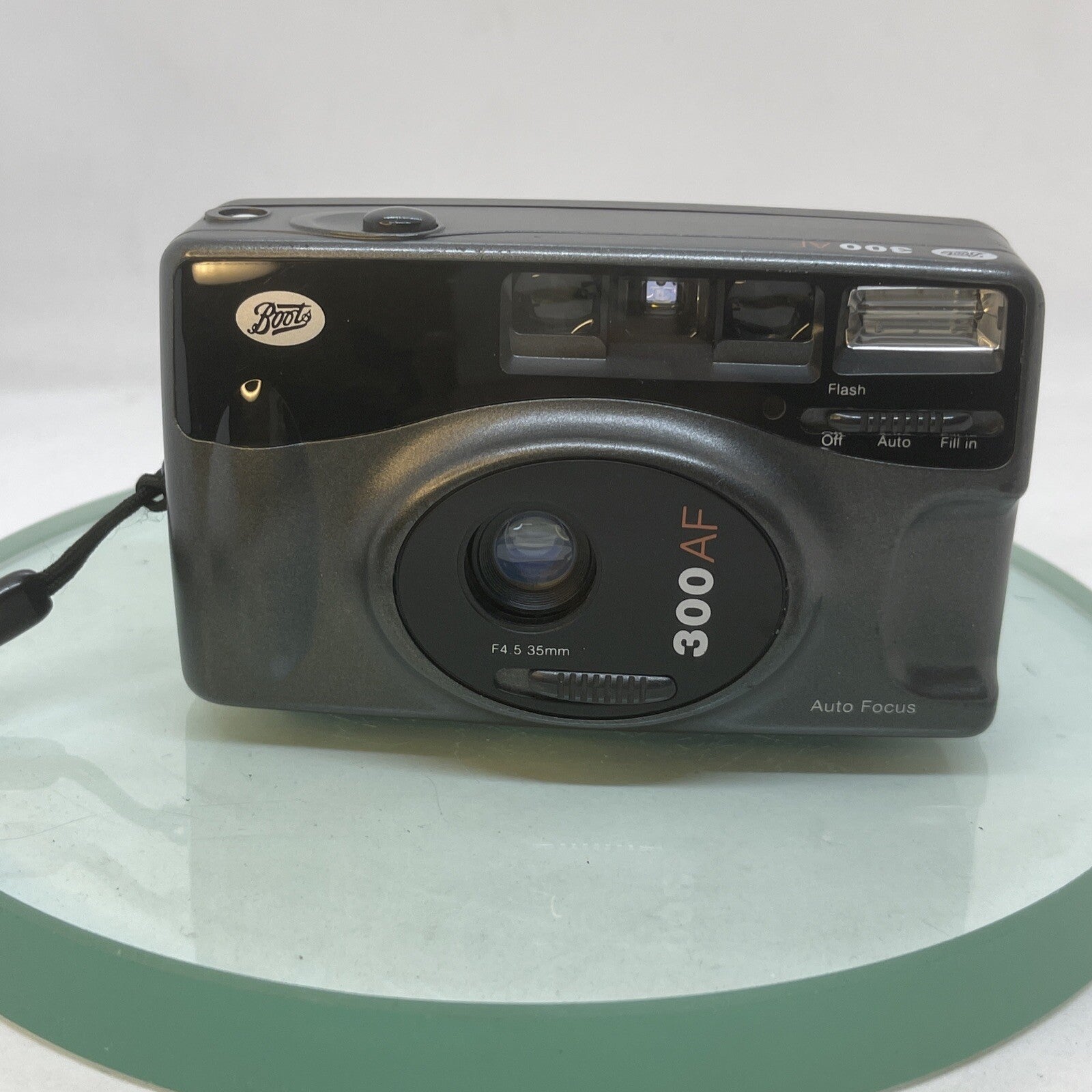 Boots 300 AF 35mm Film Camera Point & Shoot Collectable, Instructions, case #4911