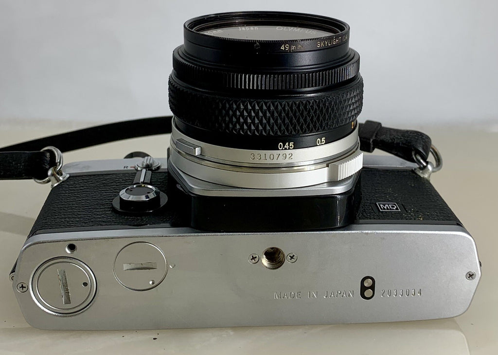 Olympus OM-1N MD 35mm Film SLR Manual Camera+Olympus 50/1.8 Zuiko Lens+Case #1198