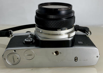 Olympus OM-1N MD 35mm Film SLR Manual Camera+Olympus 50/1.8 Zuiko Lens+Case #1198