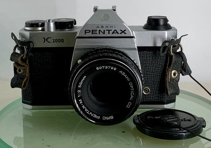 Pentax K1000 35mm SLR Film Camera+SMC Pentax-M 50mm F2 Lens TESTED METER WORK1531
