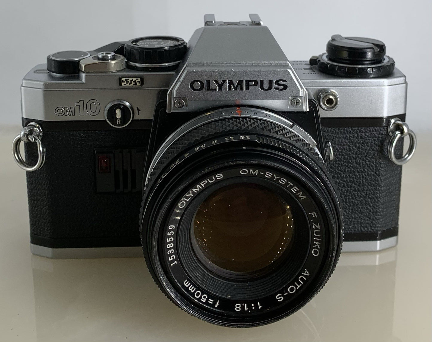 {SERVICED} Olympus OM10 35mm Film SLR Manual Camera + Olympus 50mm f/1:1.8 #1331