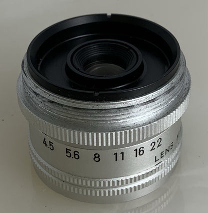 Minolta E.Rokkor 50mm 1:4.5 Screw Enlarger Lens-Case-Mint#1846