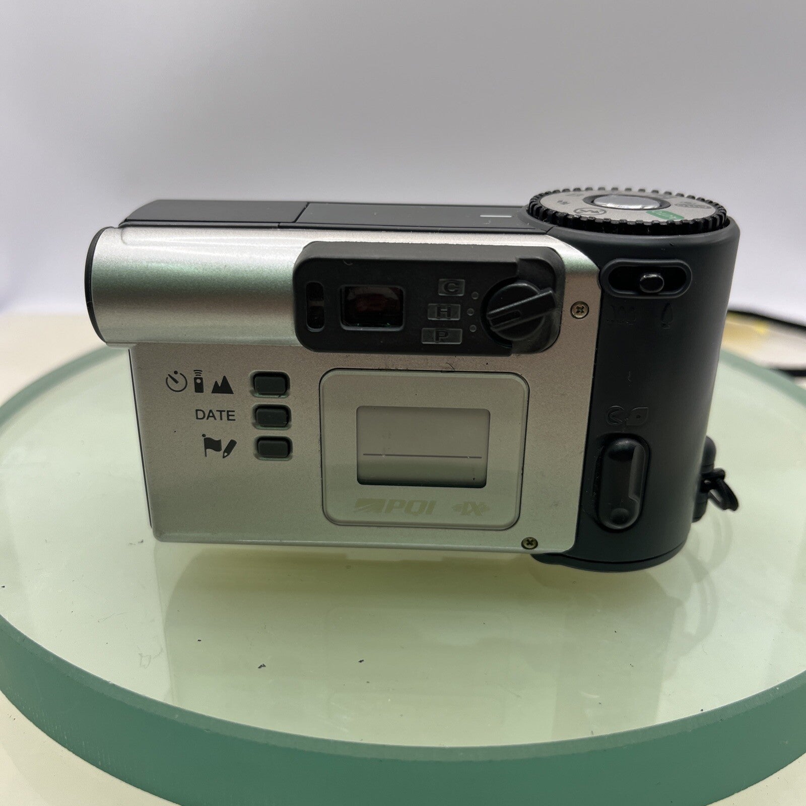 Pentax Efina PQI IX Vintage Retro APS Film Camera Silver TESTED #1675