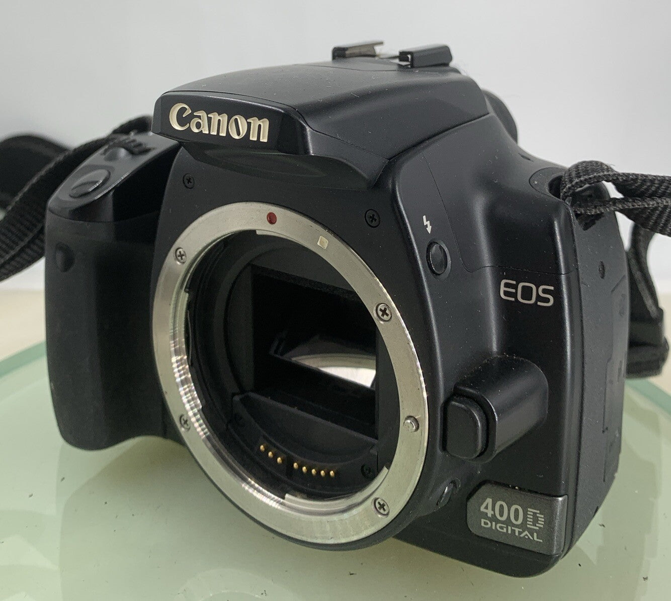 CANON EOS 400D DIGITAL SLR CAMERA BODY BLACK WITH CHARGER 4GB CARD TESTED - 1522
