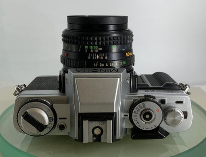 Minolta XG-M 35mm SLR Film Manual Camera with Minolta 50mm F/1.7 MD Lens   #2846